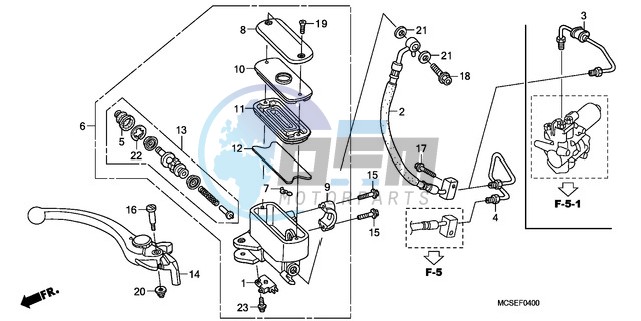 FR. BRAKE MASTER CYLINDER