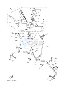 YFM700FWAD YFM70GPXH GRIZZLY 700 EPS (B1A1) drawing FRONT MASTER CYLINDER