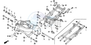 CBR600FS drawing FRAME BODY