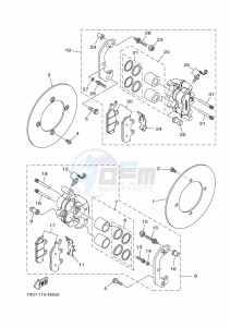 YXM700E YX70MPM (BHF1) drawing FRONT BRAKE CALIPER