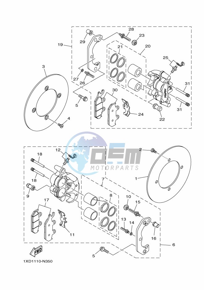 FRONT BRAKE CALIPER