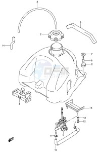 LT-Z250 (E19) drawing FUEL TANK