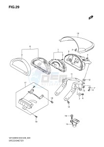 VZ1500 (E3-E28) drawing SPEEDOMETER