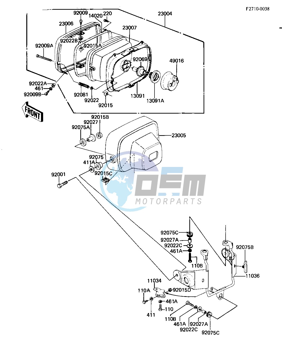 HEADLIGHT -- KZ1100-B1- -