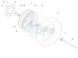 FLY 150 (APAC) drawing Front wheel