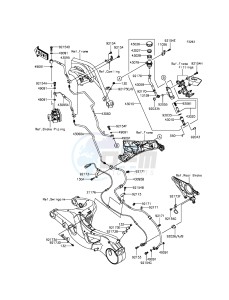 NINJA H2R ZX1000PGF EU drawing Rear Master Cylinder