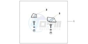 XL700V9 F / CMF drawing PILLION ARM REST SET