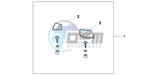 PILLION ARM REST SET