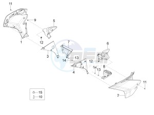 RS4 125 4T drawing Side cover