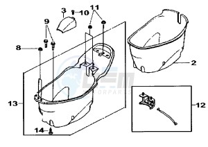 ATTILA - 150 cc drawing HELMET BOX