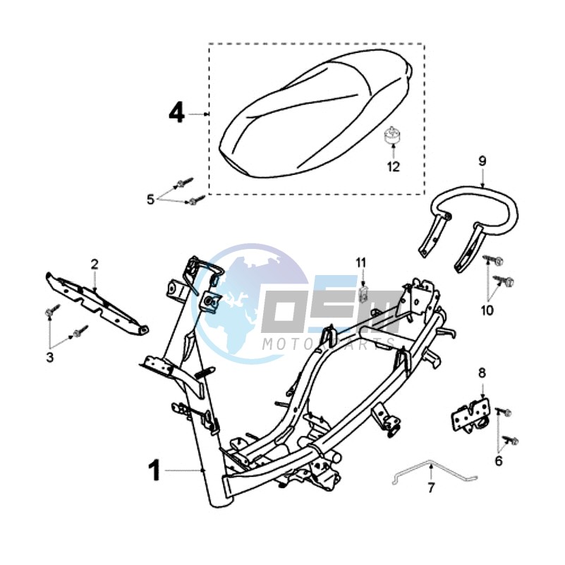 FRAME AND SADDLE