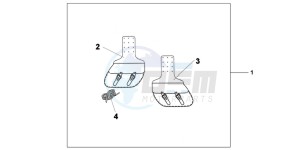 VT750SB drawing THROW OVER BAGS