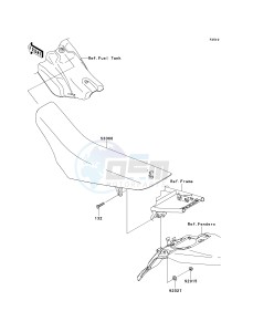 KLX 140 A [KLX140] (A8F-A9FA) A9FA drawing SEAT