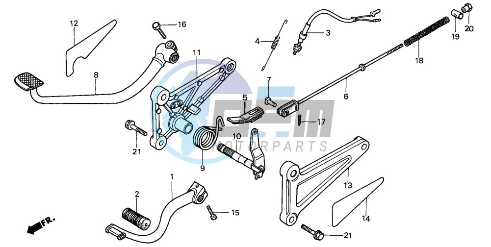 CHANGE PEDAL/BRAKE PEDAL