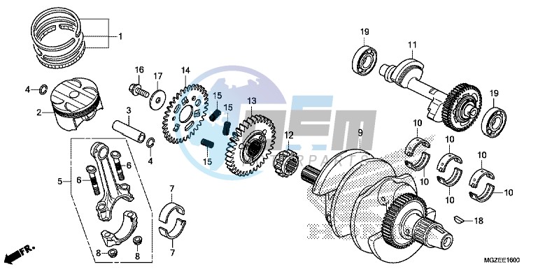 CRANKSHAFT/ PI STON