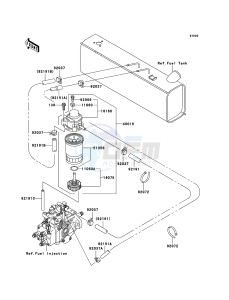 MULE 3010 DIESEL 4x4 KAF950D8F EU drawing Fuel Pump