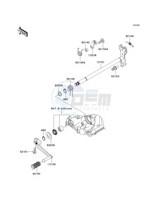 KRF 750 F [TERYX 750 4X4 NRA OUTDOORS] (F8F) C9FB drawing GEAR CHANGE MECHANISM