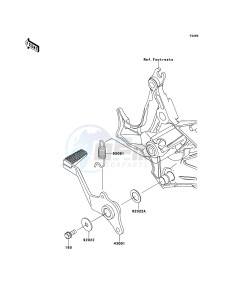 VERSYS_ABS KLE650DEF XX (EU ME A(FRICA) drawing Brake Pedal