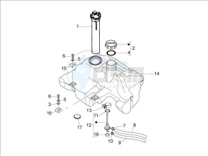 LX 50 4T USA drawing Fuel Tank