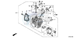 TRX420TMD TRX420 Europe Direct - (ED) drawing THROTTLE BODY