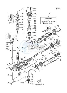 F200AETX drawing PROPELLER-HOUSING-AND-TRANSMISSION-1