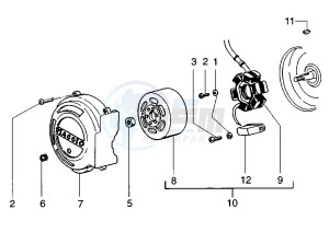 Zip 50 SP drawing Flywheel magneto