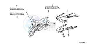 CRF50FD CRF50F Europe Direct - (ED) drawing MARK/STRIPE