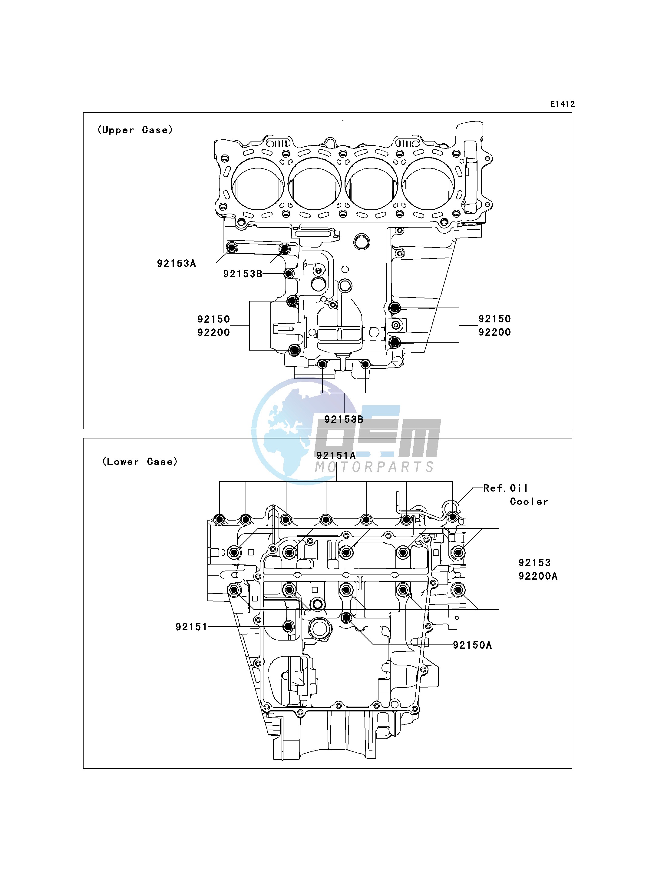 CRANKCASE BOLT PATTERN