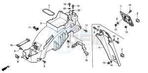 NSR125F drawing REAR FENDER