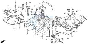 TRX350FM FOURTRAX drawing FUEL TANK