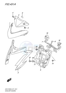 GSX-S 1000 drawing HEADLAMP HOUSING (NAKED)