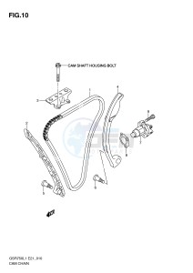 GSR750 (E21) drawing CAM CHAIN