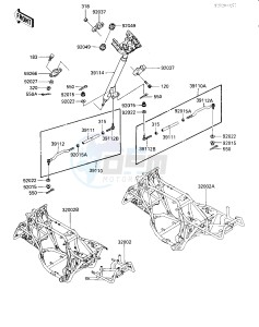 KLF 300 A [BAYOU 300] (A2) [BAYOU 300] drawing FRAME_STEERING