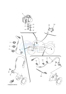 MT07A MT-07 ABS 700 (BU21) drawing ELECTRICAL 3