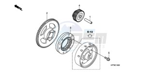 TRX420FAA Europe Direct - (ED) drawing STARTING GEAR