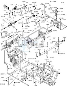 MULE PRO-DXT KAF1000BJF EU drawing Cylinder Head