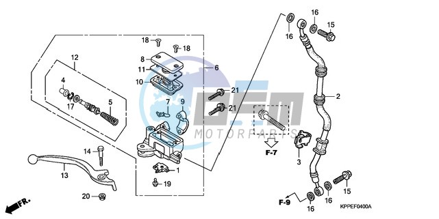 FR. BRAKE MASTER CYLINDER