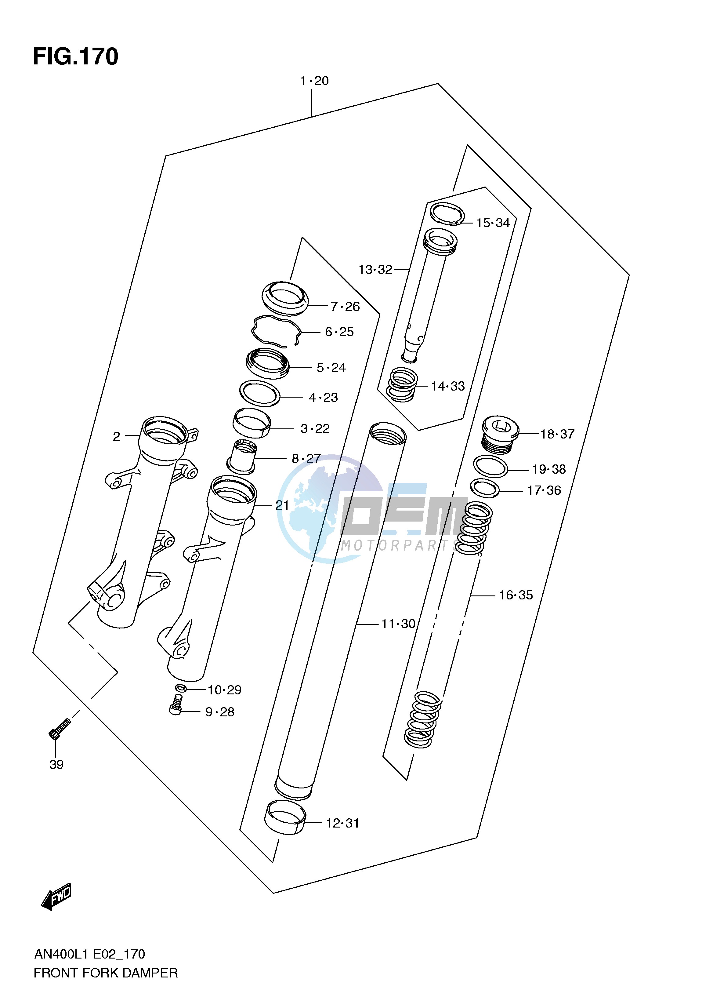 FRONT FORK DAMPER (AN400ZAL1 E51)