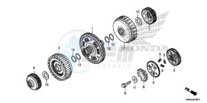 NC750SDG NC750X Europe Direct - (ED) drawing CLUTCH ( NC750SD)