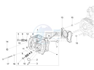 SPRINT 125CC 4T 3V IGET E4 ABS (APAC) drawing Cylinder head unit - Valve