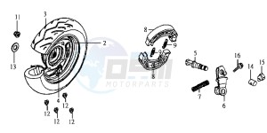 JET EURO X 50 25 KMH E2 drawing REAR WHEEL