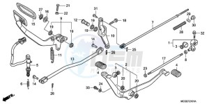 VT750C9 Korea - (KO / MK) drawing PEDAL (KO)