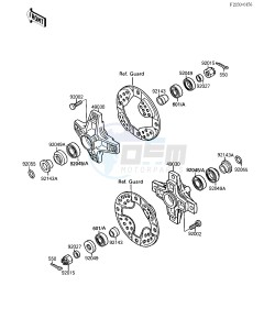 KXF 250 A [TECATE 4] (A1-A2) [TECATE 4] drawing FRONT HUB