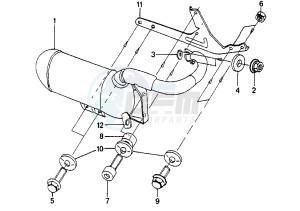 SV 100 L - 100 cc drawing EXHAUST