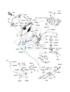 KVF 750 F [BRUTE FORCE 750 4X4I] (F8F) F8F drawing RADIATOR