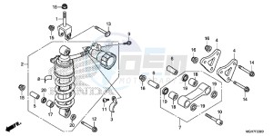 VFR1200XDLF CrossTourer - VFR1200X Dual Clutch 2ED - (2ED) drawing REAR CUSHION