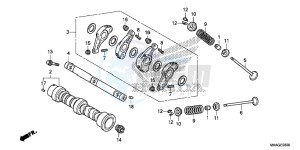 NC750SDG NC750X Europe Direct - (ED) drawing CAMSHAFT/ VALVE