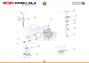 HOBBY-BYE-BIKE-25-KM-H-EURO4-HOLLAND-BLACK 50 drawing CARBURETTOR