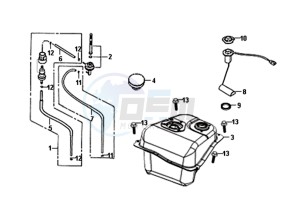 ALLO 50 25KMH (L8 L9) NL EURO4 drawing FUEL TANK -  FUEL GAUGE