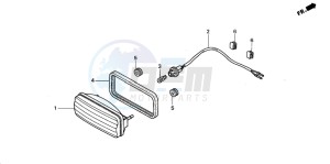 TRX350FM RANCHER 4X4S drawing TAILLIGHT